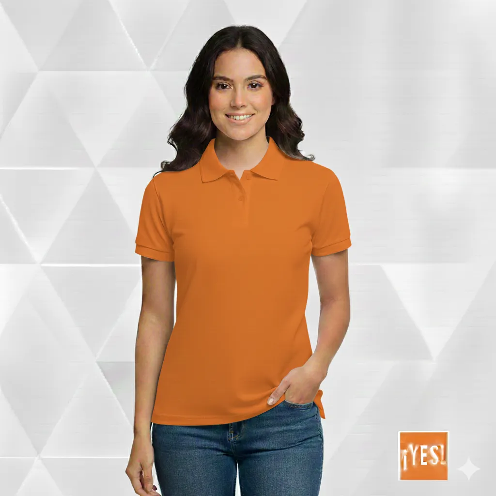 polo naranja mujer.webp