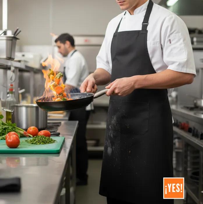 3 Pack delantal para chef con regulador