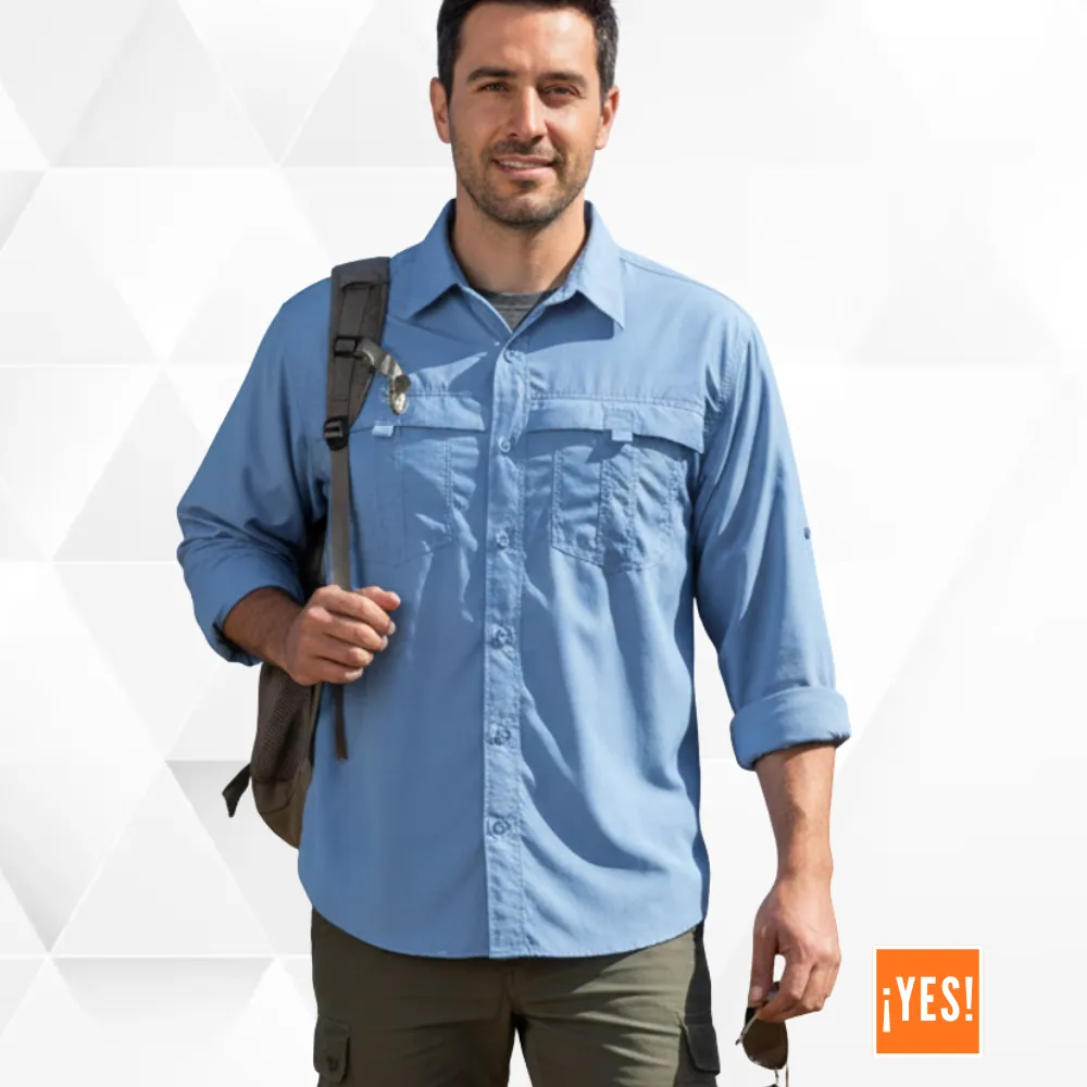 Camisa columbia u-trail manga larga