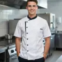 Camisa filipina para chef combinada
