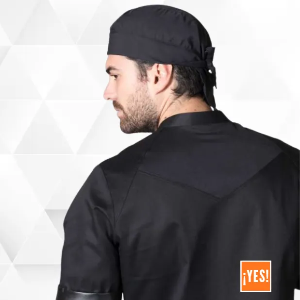 [CI01227] Gorro de cocina negro
